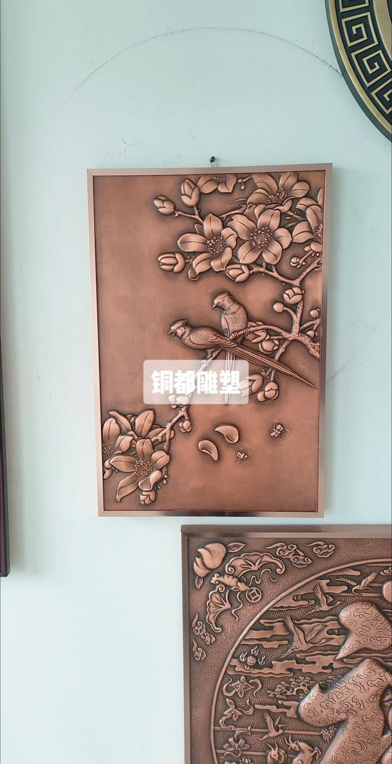铜浮雕铜装饰手工制作,#纯铜工艺品 #铜装饰 #@抖音小助手