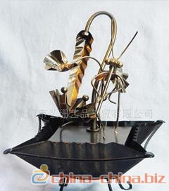 铁艺流水喷泉仿铜工艺品 家居饰品批发