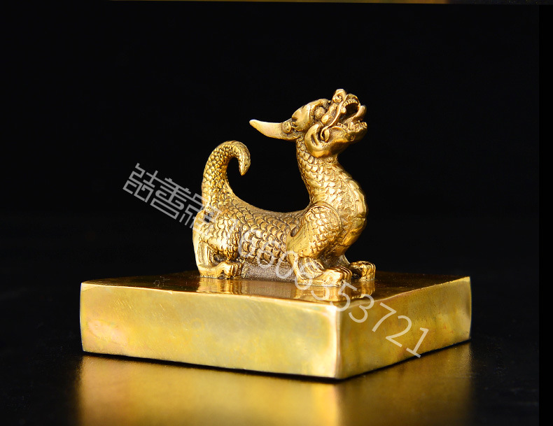 铜装饰品_龙印虎印装饰品_铜升仿古官印铜龙印虎印装饰品摆.